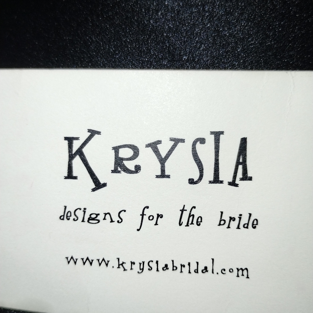 Krysia NWT strapless tea length dress black silk organza neckline - Picture 6 of 10